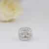 sterling silver Sqaure Halo Ring