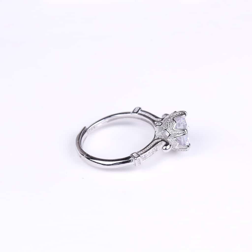 silver solitaire ring silver solitaire ring
